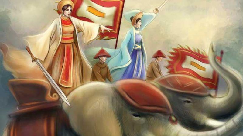 Câu nói nổi tiếng của Hai Bà Trưng (thể thơ lục bát 4 câu)