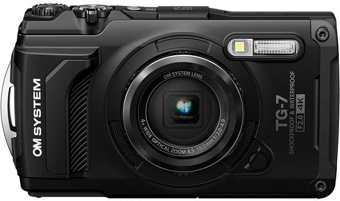 Máy ảnh Olympus OM SYSTEM Tough TG-7 (Màu Đen), Mới 100% (Chính Hãng)