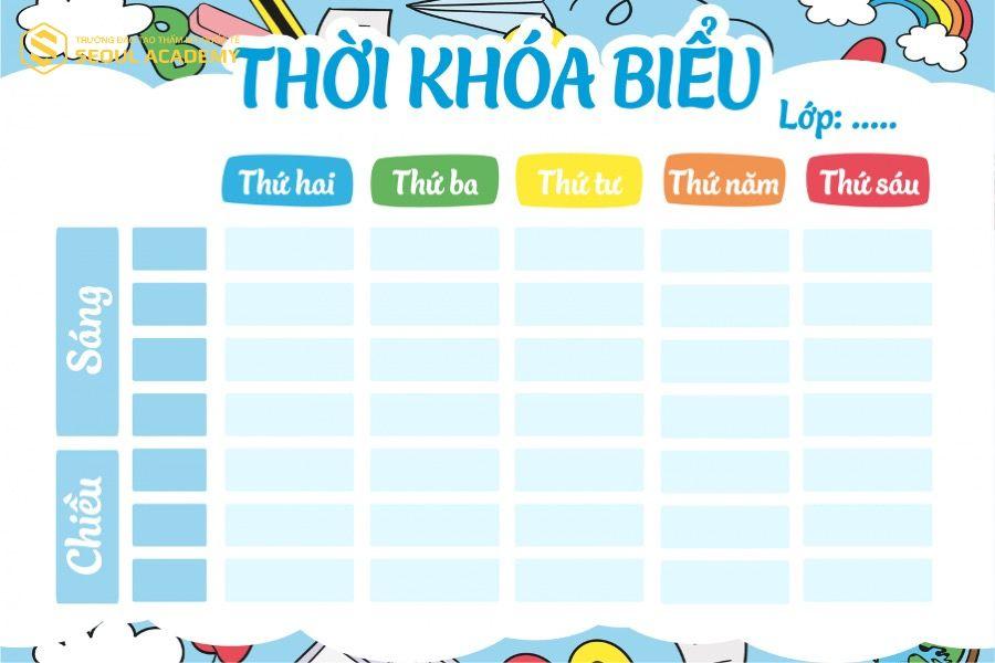 Cách làm thời khóa biểu đẹp, cute – Gợi ý 10+ mẫu đẹp