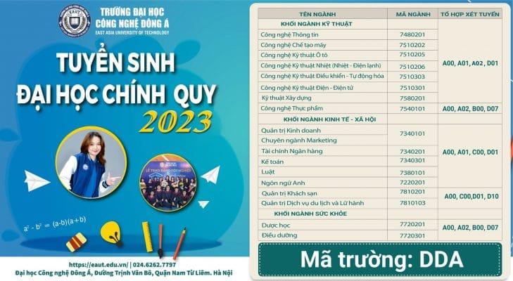 ĐIỂM CHUẨN TRƯỜNG ĐẠI HỌC CÔNG NGHỆ ĐÔNG Á NĂM 2021-2023