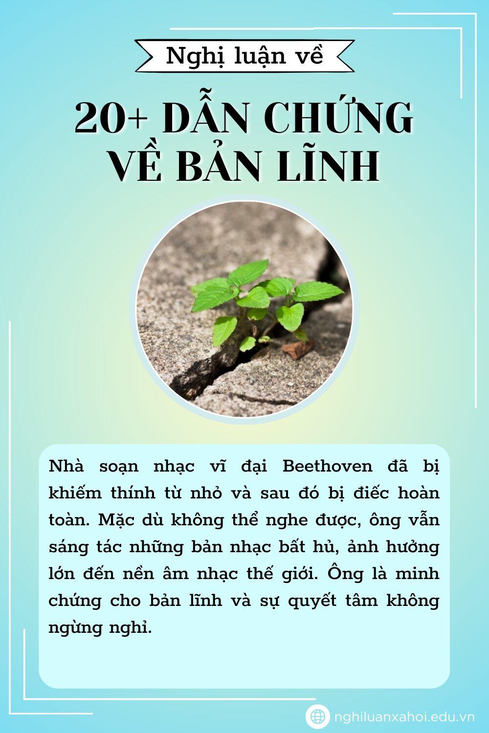 Top 20 Dẫn chứng về Bản Lĩnh đưa vào bài NLXH đốn tim BGK