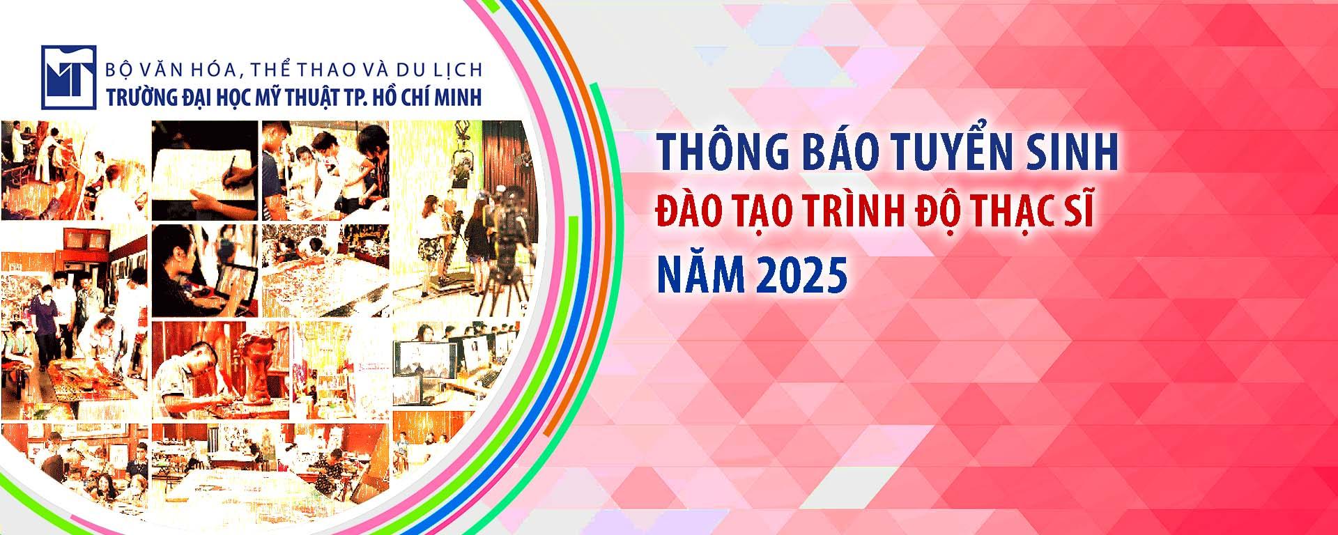 Thông báo tuyển sinh đào tạo trình độ thạc sĩ  - Năm 2025