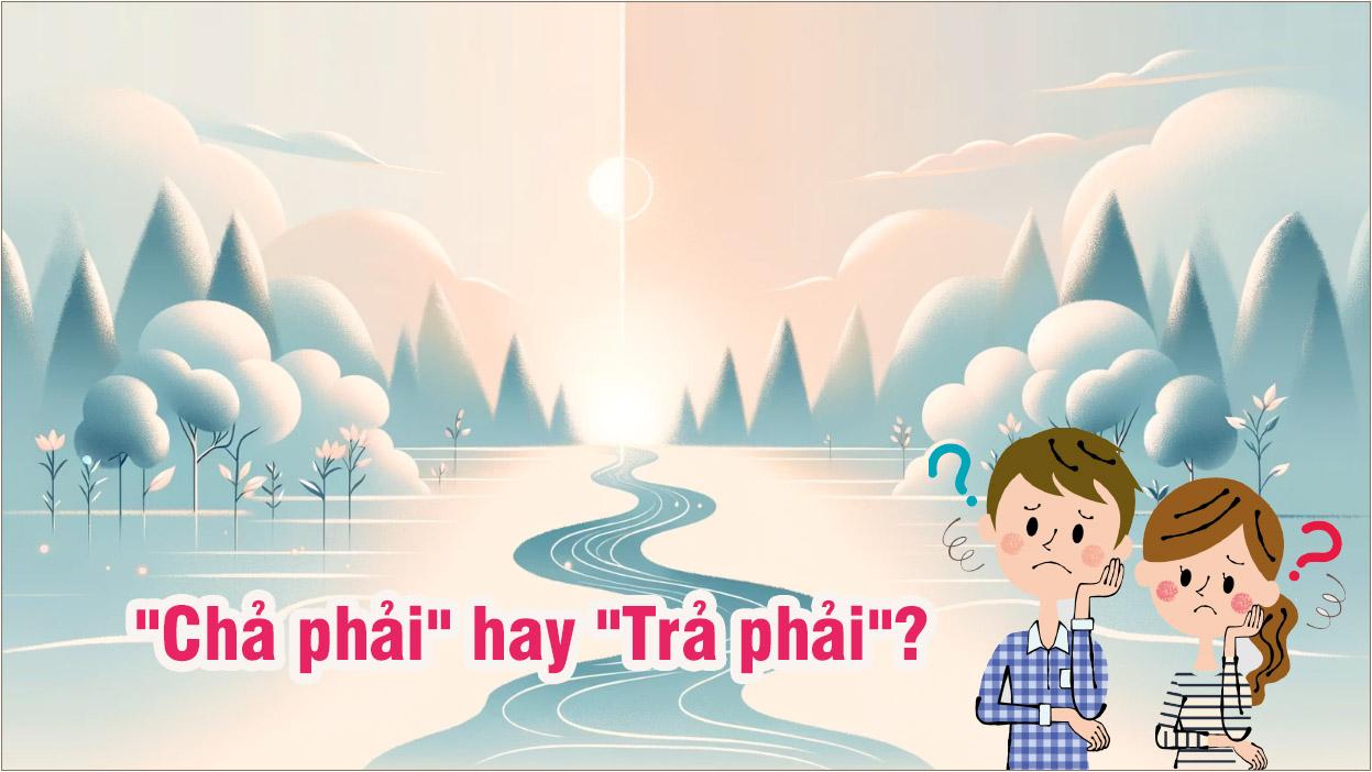 “Chả phải” hay “Trả phải”? Hiểu Rõ Cách Sử Dụng