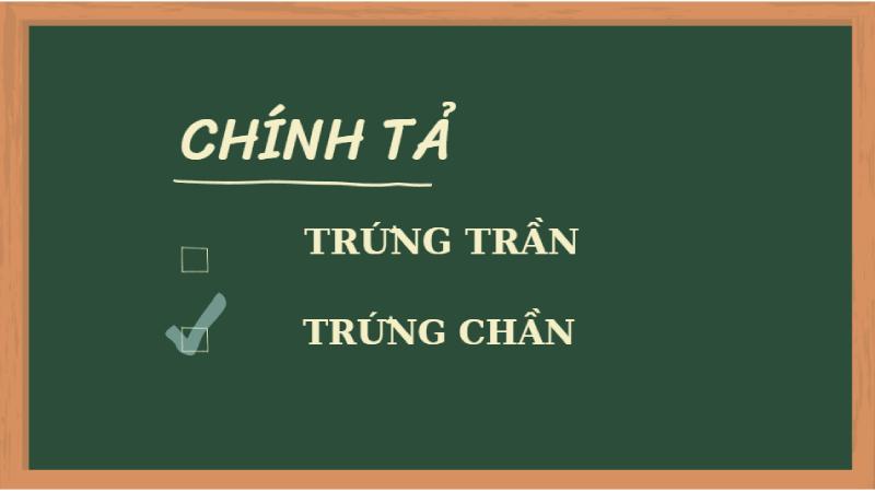 Trứng trần hay trứng chần là đúng chính tả?