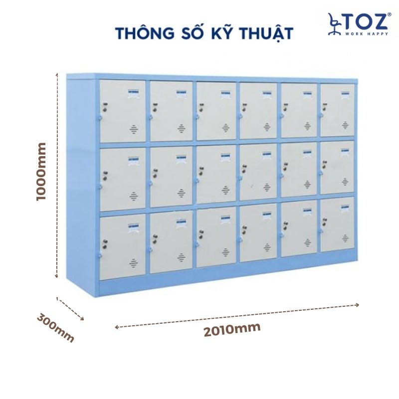 Tủ locker để đồ học sinh 18 ngăn LKHS18