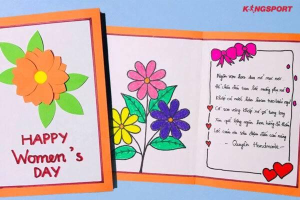 Cách làm thiệp 8 3 tặng cô giáo đẹp nhất