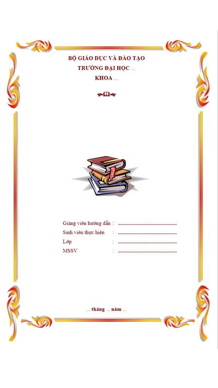 Tổng hợp 100 mẫu bìa Word đẹp miễn phí mới nhất – tải miễn phí