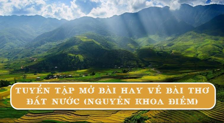 Tổng hợp mở bài Đất nước - Nguyễn Khoa Điềm (Ngữ văn 12)