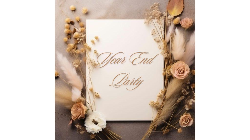 Gợi ý một số mẫu thiệp mời year end party và cách viết email mời tiệc cuối năm
