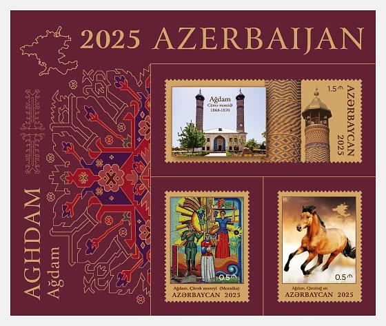 Bưu chính Azerbaijan phát hành tem về các di tích lịch sử của thành phố Aghdam