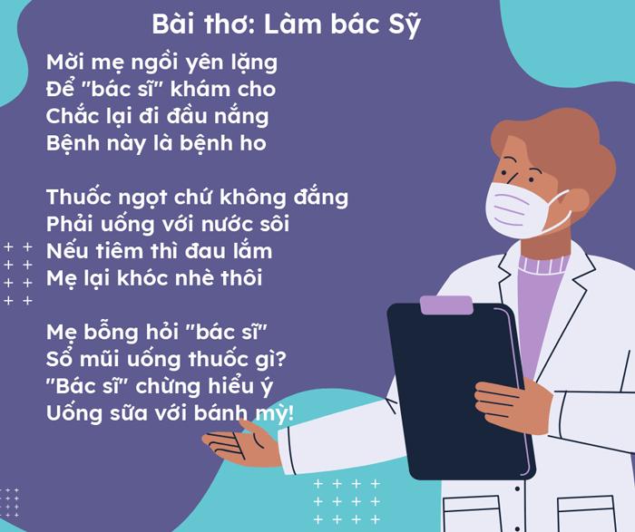 Những bài thơ hay về chủ đề nghề nghiệp cho trẻ mầm non