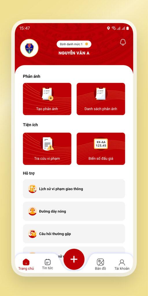 Thông tin tài khoản sau khi đăng nhập thành công